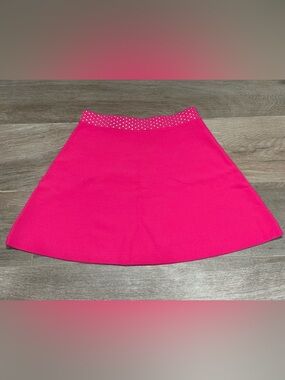 Michael Kors Hot Pink Mini Skirt with Studded Waistband